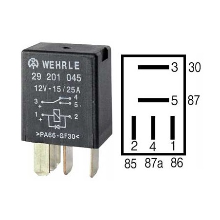 Leoni Wiring Systems France - MICRO RELAIS 12V 15/25A A DIODE WEHRLE